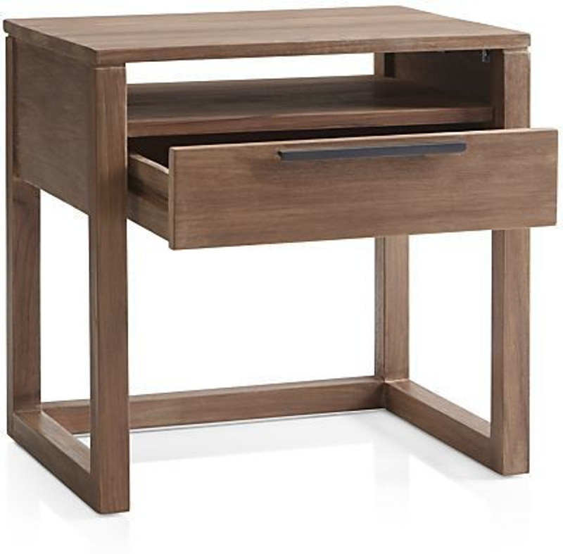 Asian Arts Solid Wood End Table(Finish Color – Brown)