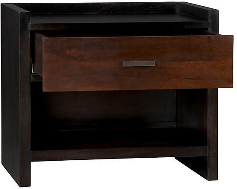 Asian Arts Solid Wood End Table(Finish Color – Brown)