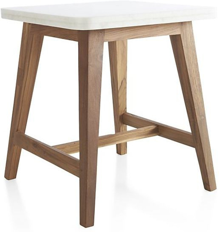 Asian Arts Solid Wood End Table(Finish Color – Brown)