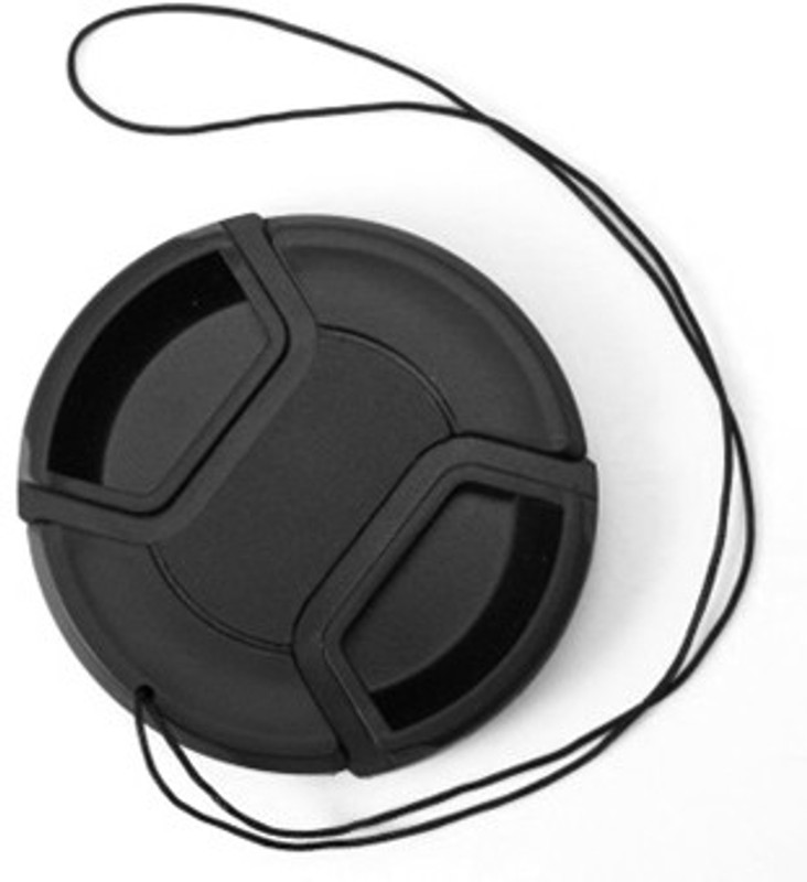 Omax 52 mm Center Pinch  Lens Cap(Black)