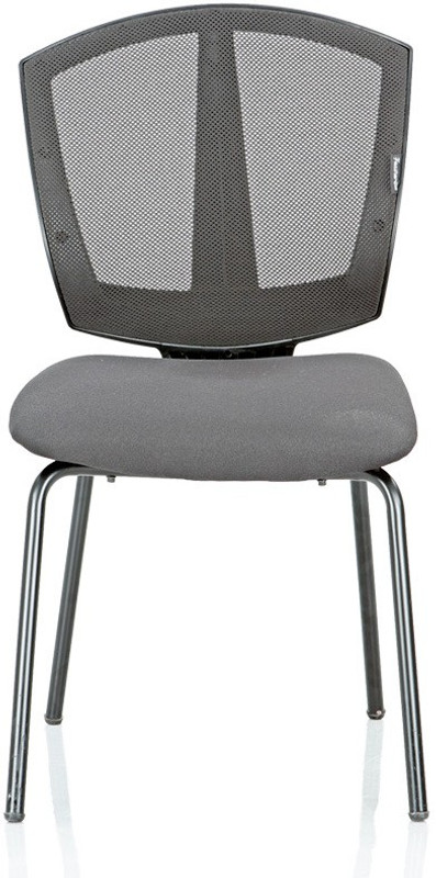 Featherlite Smart Without Arms Fabric Visitor Chair(Black)