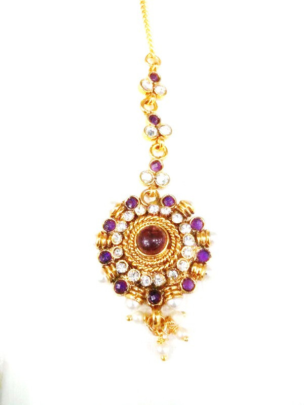 Swetha Antique Copper Maang Tikka