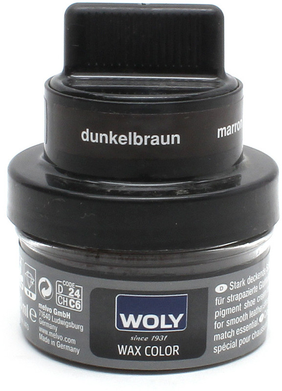Woly Color Leather Shoe Wax Polish(Brown)
